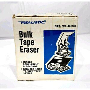 Realistic Magnetic Bulk Tape Eraser 44-232 Radio Shack with Box, Instructions